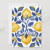 Invitation Citron | Fête des mariées d'été (Dos)