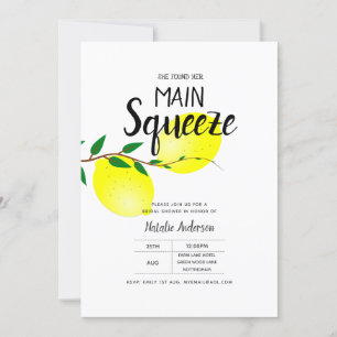 Invitation Citron Fête des mariées Jaune Elle A Trouvé Sa Squ