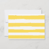 Invitation Citron Feuille jaune et vert| Détails de la récept (Dos)