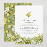 Citron floral | Fun Bright Jaune Adulte Anniversai