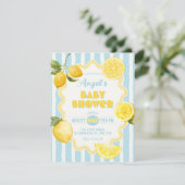 Invitation Citron frais d'été (Debout devant)