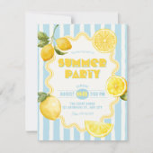 Invitation Citron frais d'été (Devant)