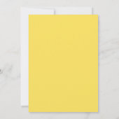 Invitation Citron Graphite Flora Mariage (Dos)