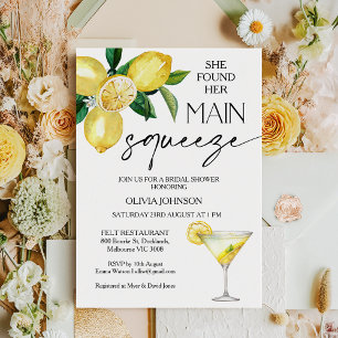 Invitation Citron Jaune Elle A Trouvé La Fête des mariées Pri