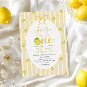 Invitation Citron Jaune Notre Pincée Principale 1er Anniversa