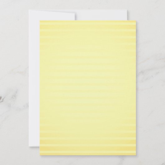 Invitation Citron Joli Lumineux Mariage Citrus Jaune (Dos)