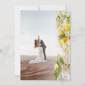 Invitation Citron Limoncello Photo Italie Destination Mariage (Dos)