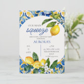 Invitation Citron méditerranéen Notre Principal Anniversaire  (Debout devant)