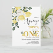 Invitation Citron Notre Squeeze Principal Premier Anniversair (Debout devant)