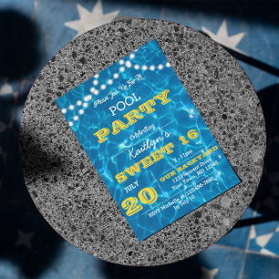 Invitation Citron pour toutes occasions avec lumiè