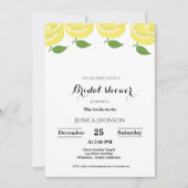 Invitation Citron thème été nuptiale douche (Devant)