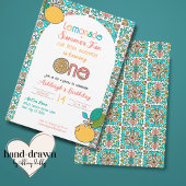 Invitation Citron Thème Filles 1er Anniversaire Lemonade Part