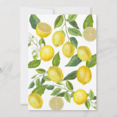 Invitation Citron Un Peu De Cutie Est Sur Le Chemin Baby show (Dos)