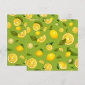 Invitation Citron Variété 8 (Devant / Derrière)