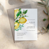Invitation Citron vert Mariage moderne