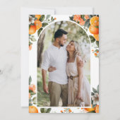 Invitation Citronnade Citrus Orange Pot Mason pour Enterremen (Dos)