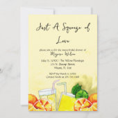 Invitation Citronnade Squeeze of Love Citron Thème de Mariage (Devant)