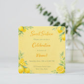 Invitation "Citronnée" pour un Sweet 16  (Debout devant)