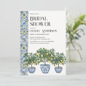 Invitation Citronnier Fête des mariées italienne (Debout devant)