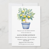 Invitation Citronnier italien Fête des mariées côtière d'Amal (Devant)