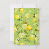 Invitation citrons aquarelle 22 (Dos)