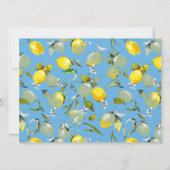 Invitation citrons aquarelle 27 (Dos)