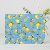 Invitation citrons aquarelle 27 (Debout devant)