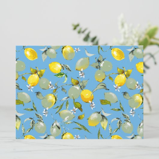 Invitation citrons aquarelle 27 (Debout devant)