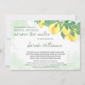 Invitation Citrons Citrus Fête des mariées par Mail Mint Wash (Devant)