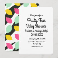 Citrons Colorés Fruité Baby Shower Gras