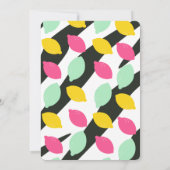 Invitation Citrons Colorés Fruité Baby Shower Gras (Dos)