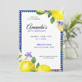 Invitation Citrons d'aquarelle avec Méditerranée 40e annivers (Debout devant)