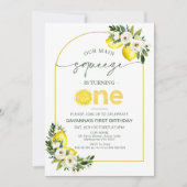 Invitation Citrons d'Arc Moderne Notre Squeeze Principal 1er  (Devant)