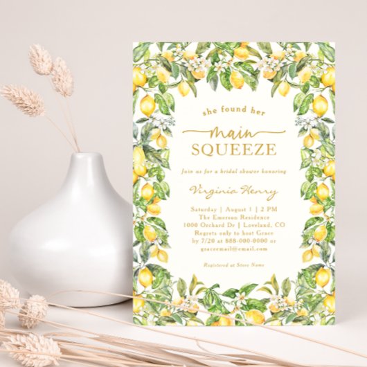 Invitation Citrons de taille principale