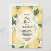 Invitation Citrons et Baby shower verdoyant (Devant)