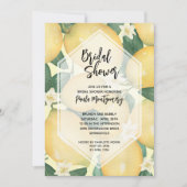 Invitation Citrons et Fête des mariées verte (Devant)
