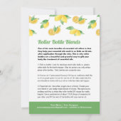 Invitation Citrons et Feuilles Essential Oil Blondolets (Dos)