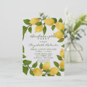 Invitation Citrons et linge d'eau Bachelorette (Debout devant)