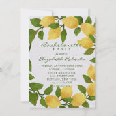 Invitation Citrons et linge d'eau Bachelorette (Devant)