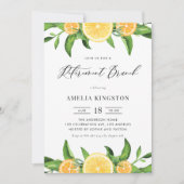 Invitation Citrons et oranges Retraite d'été Brunch (Devant)