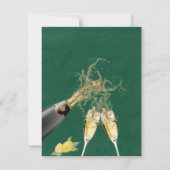 Invitation Citrons et verdure Aquarelle Brunch & Bubbly (Dos)