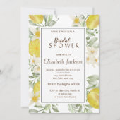 Invitation Citrons Fleurs Aquarelle Mignons (Devant)