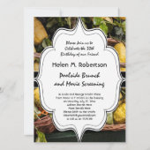 Invitation Citrons italiens élégants dans un panier (Dos)