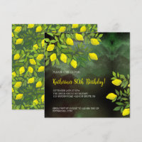 Citrons jaunes et branches