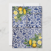 Invitation Citrons méditerranéens Portugais Mariage (Dos)