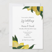 Invitation Citrons peints à l'huile (Devant)