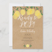 Invitation Citrons prêts à éclater Baby Shower Rustique (Devant)