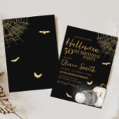 Invitation Citrouille adulte moderne Halloween fête d'anniver