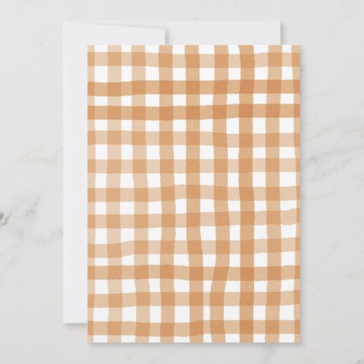 Invitation Citrouille Apple Automne Baby shower cultivé local (Dos)