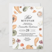 Invitation Citrouille Aquarelle Colorée Tendance | Ambiance d (Devant)